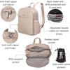 image:imageSecurtex AntiTheft Getaway Backpack  94x13x5 Travel Safe Bag wLocking Zippers SlashResistant RFIDMoonrock