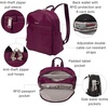 image:imageSecurtex AntiTheft Getaway Backpack  94x13x5 Travel Safe Bag wLocking Zippers SlashResistant RFIDMulberry