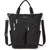 image:imageBaggallini All Set 3 in 1 Tote Backpack  15x105 Lightweight Travel Bag wRFID Phone WristletBlack