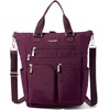 image:imageBaggallini All Set 3 in 1 Tote Backpack  15x105 Lightweight Travel Bag wRFID Phone WristletMulberry
