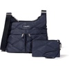 image:imageBaggallini Crossbody Travel Bag 11x85 Lightweight Waterresistant Nylon HandbagFrench Navy Quilt