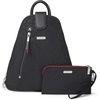 image:imageBaggallini Metro Backpack with RFID Phone Wristlet  9x11 Convertible Sling Bag for Women with Adjustable Shoulder StrapsBlack Cheetah