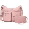 image:imageBaggallini womens Everywhere Bagg Crossbody Women 11x9 Lightweight Nylon Hobo Waterresistant Travel Bag WRfidWoodrose