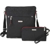 image:imageBaggallini womens Go Bagg With Rfid Phone WristletBlack Cheetah Emboss