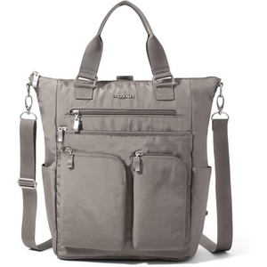 image:imageBaggallini All Set 3 in 1 Tote Backpack  15x105 Lightweight Travel Bag wRFID Phone WristletSterling Shimmer