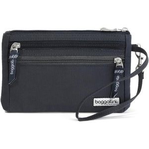 image:imageBaggallini Antitheft RFID Currency Organizer 8x425 Travel Accessory Passport Holder Money Belt Wallet wCard SlotsFrench Navy