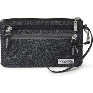 image:imageBaggallini Antitheft RFID Currency Organizer 8x425 Travel Accessory Passport Holder Money Belt Wallet wCard SlotsMidnight Blossom