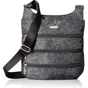 image:imageBaggallini Big Zipper Travel Crossbody Bag  BigMidnight Blossom