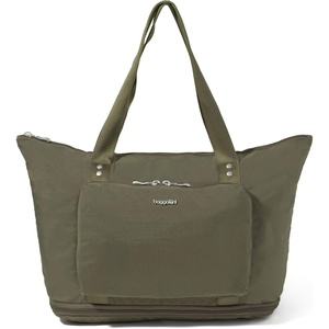 image:imageBaggallini Carryall Expandable Lightweight Travel Tote 22 Packable Folding Compact Nylon Washable Weekender wLuggage SleeveThyme
