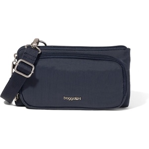 image:imageBaggallini Classic AntiTheft Mini Wallet CrossbodyFrench Navy