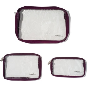 image:imageBaggallini Clear Travel PouchesMulberry
