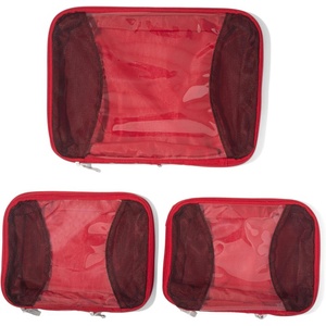 image:imageBaggallini Compression Cube 3piece set  Lightweight Compression Packing Cubes for TravelScarlet