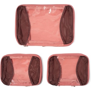 image:imageBaggallini Compression Cube 3piece set  Lightweight Compression Packing Cubes for TravelTerracotta