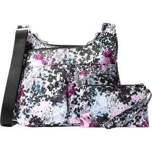 image:imageBaggallini Crossbody Travel Bag 11x85 Lightweight Waterresistant Nylon HandbagAbstract Cheetah