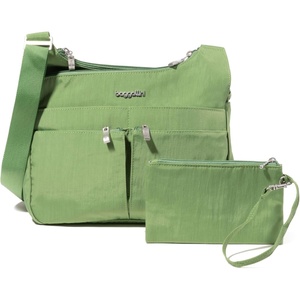 image:imageBaggallini Crossbody Travel Bag 11x85 Lightweight Waterresistant Nylon HandbagMoss