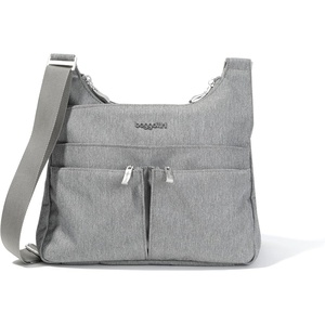 image:imageBaggallini Crossbody Travel Bag 11x85 Lightweight Waterresistant Nylon HandbagStone Heritage