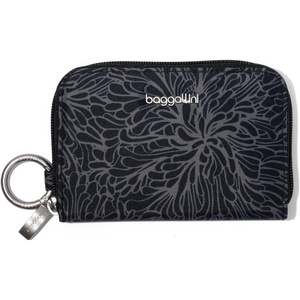 image:imageBaggallini Deluxe Card Case  Lightweight 55x33 RFID Protected Womens Wallet Card HolderMidnight Blossom Print