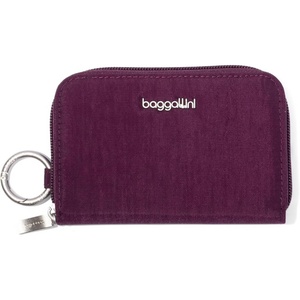 image:imageBaggallini Deluxe Card Case  Lightweight 55x33 RFID Protected Womens Wallet Card HolderMulberry