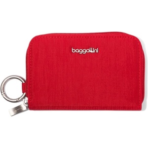 image:imageBaggallini Deluxe Card Case  Lightweight 55x33 RFID Protected Womens Wallet Card HolderScarlet