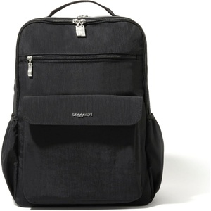 image:imageBaggallini Everyday Laptop Backpack  11x155 Lightweight WaterRepellent Nylon Travel Bag wPadded Laptop Sleeve amp RFIDBlack