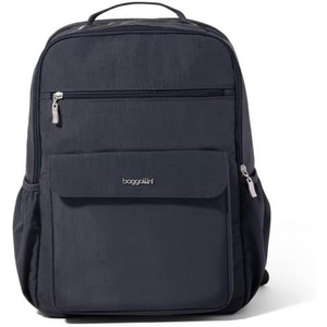 image:imageBaggallini Everyday Laptop Backpack  11x155 Lightweight WaterRepellent Nylon Travel Bag wPadded Laptop Sleeve amp RFIDFrench Navy