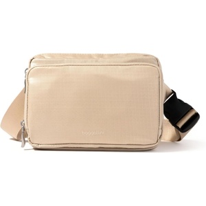 image:imageBaggallini Modern Belt Bag 5x8 Travel Fanny Pack Sling Bag Waistpack wRFID Card Holder Waterresistant Crossbody BagChalk Gloss Ripstop