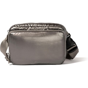 image:imageBaggallini Modern Belt Bag 5x8 Travel Fanny Pack Sling Bag Waistpack wRFID Card Holder Waterresistant Crossbody BagGunmetal Puff