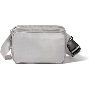image:imageBaggallini Modern Belt Bag 5x8 Travel Fanny Pack Sling Bag Waistpack wRFID Card Holder Waterresistant Crossbody BagSleet Gloss Ripstop