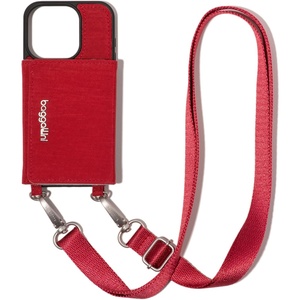 image:imageBaggallini On The Go iPhone Card Case Crossbody  Lightweight iPhone CaseCrimson Red