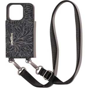 image:imageBaggallini On The Go iPhone Card Case Crossbody  Lightweight iPhone CaseMidnight Blossom Print