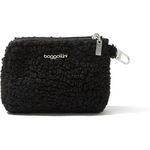 image:imageBaggallini On the Go Daily RFID PouchBlack Faux Sherpa