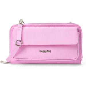 image:imageBaggallini Rfid Phone Wallet CrossbodyHibiscus Pink