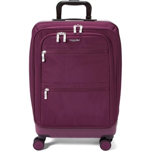 image:imageBaggallini Set Wave 22 4 Wheel Hybrid CarryOn Luggage  Lightweight Carry On Suitcase with WheelsMulberry