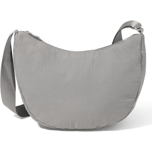 image:imageBaggallini Swift Crescent Crossbody Bag for Women  Lightweight 12x8 Travel Purse HandbagBlite Silver Sand
