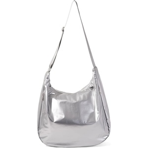 image:imageBaggallini Swift Hobo Crossbody Bag for Women  Lightweight 157x16 Travel Purse Handbag Hobo BagSilver Metallic