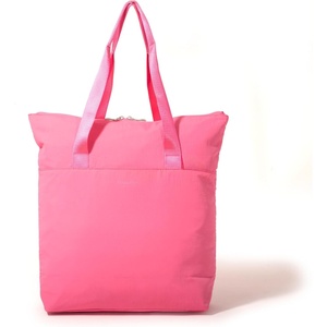 image:imageBaggallini Swift Tote Bag for Women  Lightweight 12x16 Nylon Zipped Travel Carry On Bag wLuggage SleeveBlite Bloom Pink