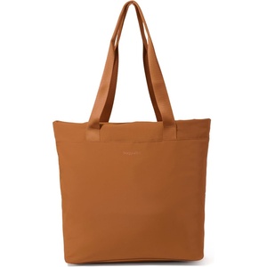 image:imageBaggallini Swift Tote Bag for Women  Lightweight 12x16 Nylon Zipped Travel Carry On Bag wLuggage SleeveBlite Caramel