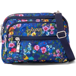 image:imageBaggallini Triple Zip Small Crossbody Bag for Women  Lightweight Convertible Fanny Pack Belt BagFlower Market