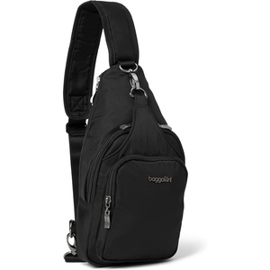 image:imageBaggallini Womens Central Park Sling 12x7 Crossbody Bag WConvertible Adjustable Shoulder StrapBlack