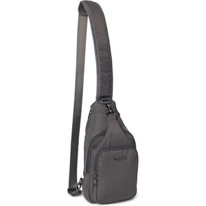 image:imageBaggallini Womens Central Park Sling 12x7 Crossbody Bag WConvertible Adjustable Shoulder StrapSmoke