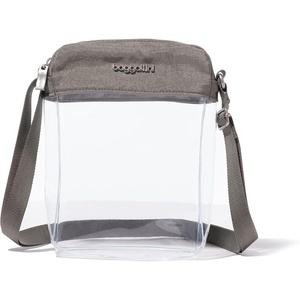 image:imageBaggallini Womens Clear Explorer CrossbodySterling Shimmer