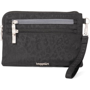 image:imageBaggallini Womens Rfid Currency Organizer WristletBlack Cheetah Emboss