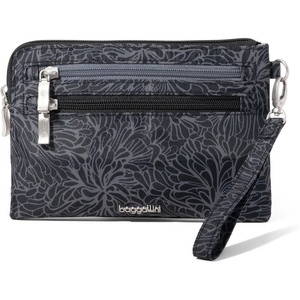 image:imageBaggallini Womens Rfid Currency Organizer WristletMidnight Blossom Print