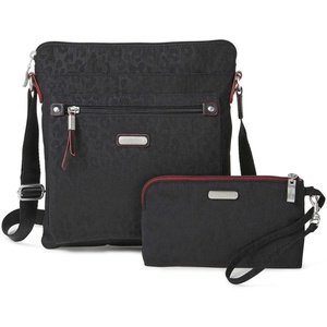 image:imageBaggallini womens Go Bagg With Rfid Phone WristletBlack Cheetah Emboss