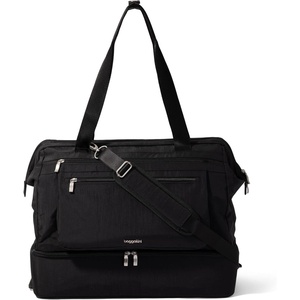 image:imageModern Weekender  Lightweight 18x157x94 Duffel Carryon Travel Bag for WomenBlack