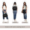 image:image3in1 Convertible Backpack Tote Handbag  15x12 Lightweight Travel Bag w RFID Phone WristletBlack