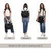 image:image3in1 Convertible Backpack Tote Handbag  15x12 Lightweight Travel Bag w RFID Phone WristletBlack Hydrangea