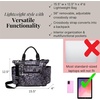 image:image3in1 Convertible Backpack Tote Handbag  15x12 Lightweight Travel Bag w RFID Phone WristletBlack Hydrangea