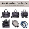 image:image3in1 Convertible Backpack Tote Handbag  15x12 Lightweight Travel Bag w RFID Phone WristletBlack Hydrangea