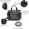image:image3in1 Convertible Backpack Tote Handbag  15x12 Lightweight Travel Bag w RFID Phone WristletBlack Hydrangea